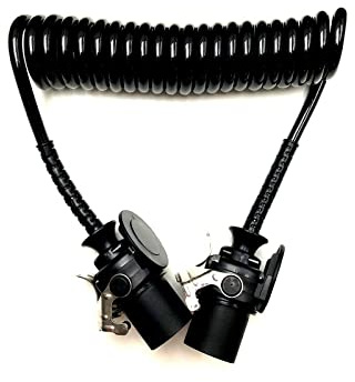 MelTruck® EBS - Cavo elettrico a spirale, 24 V, 7 poli, 3,8 m, per rimorchio NFZ