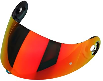 Guajiro - Visière Compatible avec Nolan XLITE X-802RR, X-803RR, X-803, X-803 RS Ultra Carbon | Visière support Pinlock Antibuée système Tearoff | Polycarbonate renforcé (Rouge)