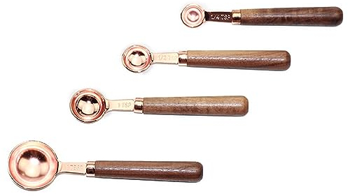 Stainless Steel Spoon Bakeware Measuring Spoon 4pcs Rose Gold