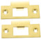 Housoutil Placa Golpe Puerta, 2 Piezas De Acero Inoxidable Placa Cerradura Puerta Exterior, 1-5/8 Pulgadas Placa Cerradura Puerta, Placas De Golpes De Puertas Adecuado Para Todas Las Puertas