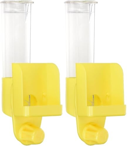 JW Pet Company Clean Seed Silo Bird Feeder Bird Accessory, Regular (Colors Vary) (Pack of 2)