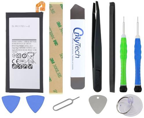 OnlyTech - Kit de réparation Batterie pour Samsung Galaxy J3 2017 SM-J330F - 2400mAh - avec 10 Outils et Adhésif