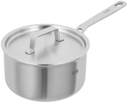 Kuhn Rikon CULINARY FIVEPLY Stielkasserolle 2.5 L, 18 cm, Edelstahl, unbeschichtet