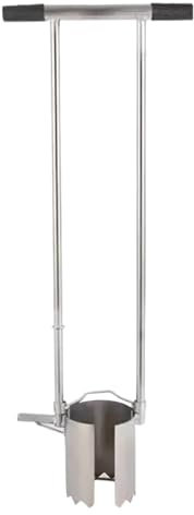 Extended Grip Bulb Transplanter - Steel Bulb Seeder Device, Ergonomic Root Transplanter Mini Bulb Insertion Tool | Sturdy Bulb Digger, Landscaping Remover Turf Plugger for Home Garden