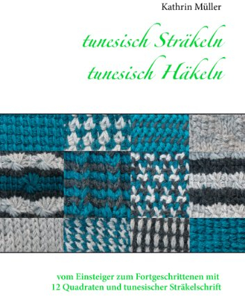 tunesisch Sträkeln - tunesisch Häkeln: vom Einsteiger zum Fortgeschrittenen mit 12 Quadraten und tunesischer Sträkelschrift