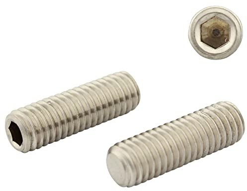 Gewindestifte mit Kegelkuppe und Innensechskant Antrieb - M6x25 - (10 Stück) - Madenschrauben - DIN 913 (ISO 4026) - aus rostfreiem Edelstahl A2 (V2A) - SC913