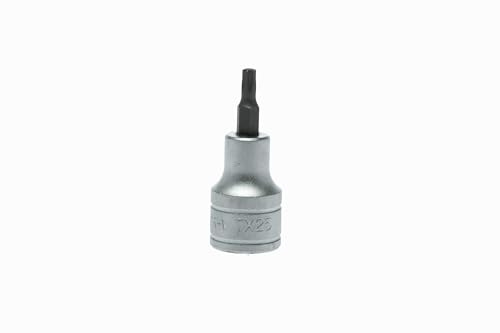 Teng Tools TX25 1/2 Zoll Antrieb Metrisch Torx TX Chrom Vanadium Stecknuss | Mechaniker Werkzeug | Handwerkzeug - M121225T-C