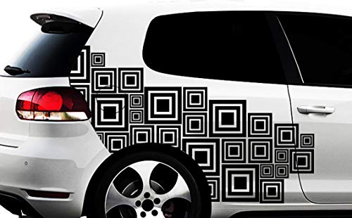 HR-WERBEDESIGN Hexagon Pixel Cyber Camouflage XXL Set Auto Aufkleber Sticker Tunin Wandtattoos