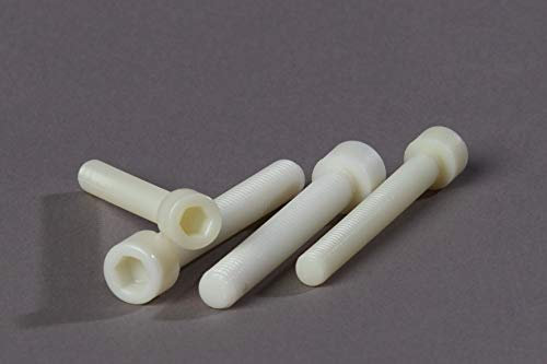 PD® Vis cylindrique hexagonale M6 x 60 mm (DIN 912 / ISO 4762) | Vis à tête cylindrique en PA Nylon | vis à six pans creux en plastique pouvant être découpées | 6 pièces