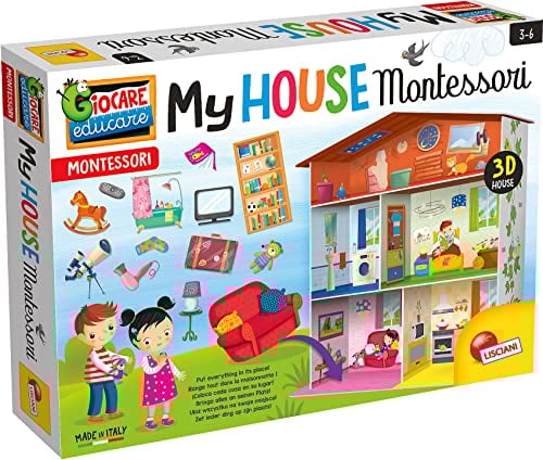 Lisciani - MONTESSORI Puzzle - Bildungsspiel für Kinder ab 3 Jahren - Fördert die kognitive, motorische und sensorische Entwicklung - Entdecken Sie die Welt der Farben und Formen