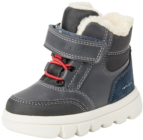 Geox Baby Boy B WILLABOOM BOY B AB ANKLE BOOTS NAVY/RED 21_EU