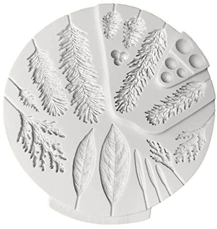 Winter Foliage Silicone Fondant Cake Decorating Mould - Sugarcraft Chocolate Baking Tool - Kitchenware