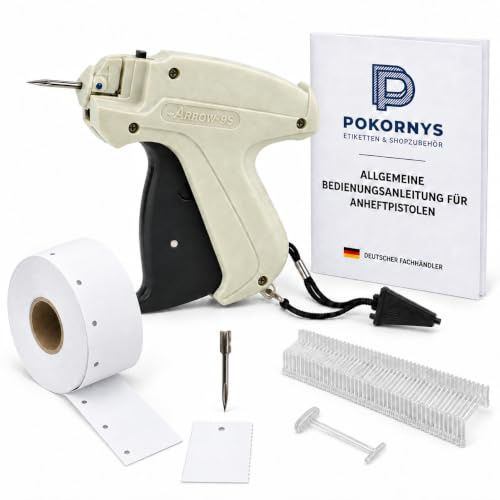 Pokornys - Pistolet d'étiquetage Arrow 9S Standard – en kit avec 1 Aiguille de Rechange et Fils d'agrafage Standard 25 mm