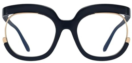 AOOLIA Stilvolle Runde Lesebrillen Sehhilfe Augenoptik Brille Lesehilfe für Damen Herren Blaufilter Brille für PC TV Gaming & Handy