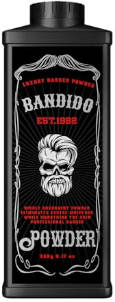 Bandido Talco en Polvo 260 g – Polvo Corporal de Uso Diario | Ayuda a mantener la piel seca y fresca y proporciona una agradable sensación de confort durante el día