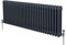 Radiador Tradicional Horizontal de 3 Columnas 600mm x 1462mm | Gris Antracita | Acero | Montado en pared | Kit de fijación y soportes + Cepillo de limpieza GRATIS | Calefacción estufa calefactor
