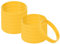 PATIKIL Bracelets en Silicone, Lot de 12 Bracelets Élastiques Vierges Colorés pour Adultes et Adolescents, Idéaux pour Les Équipes Sportives, Jaune