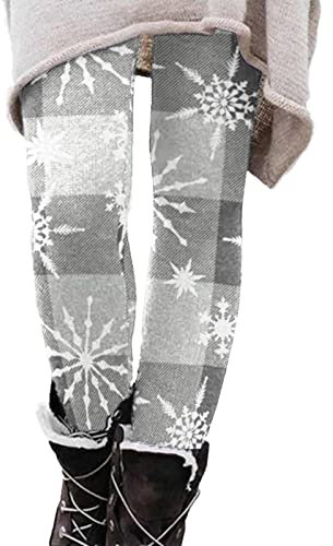 bgyujn Laufhose Fitnesshose Mit High Waist Yoga Leggings Stretch Hosen Bequeme Damen-Leggings Mit Hoher Taille, Bedruckt, Modische Weihnachtsleggings Enes Hemd Damen (R, M)