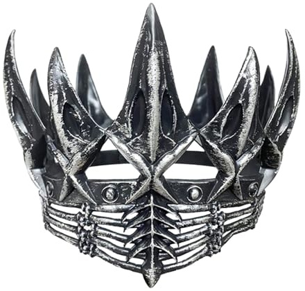 Wpsagek Krähekrone Halloween Gothic Krone Kostüm, Vintage Rabenkrone Kopfschmuck Für Damen Herren, Schwarze Krone Halloween Cosplay Kostümzubehör