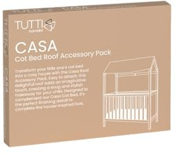 Tutti Bambini Casa Mini Cot Bed Roof Accessory Pack | Decorative roof accessory pack designed to personalise the Tutti Bambini Casa Mini Cot Bed.