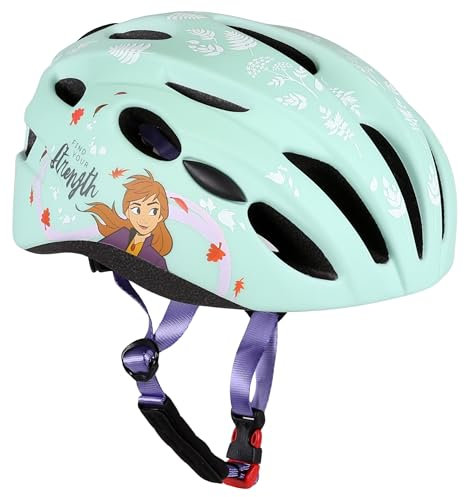 Die Eiskönigin ELSA und Anna Kinderfahrradhelm, Mädchen, leicht, Mintfarben, verstellbar 52-56 cm (Mintgrün)