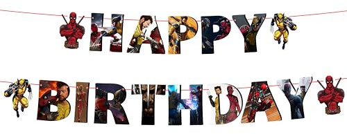 Dedpol Happy Birthday Banner - Geburtstagsdekorationen