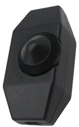 HOMSFOU 220V Commutateur Rotatif pour Lampe avec Gradation de Variateur de Luminosité Noir Facile à Installer pour Optimal