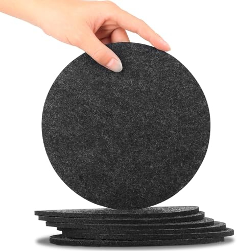 7 STK Topfuntersetzer Filzuntersetzer Rund 22 cm，Topfschoner Pfannenschutz | Stapelschutz Filzunterlage,Runde Filz Tellerteiler Filz Topfschutz Pfannenschoner, Tischuntersetzer Für Töpfe Gläser Vasen