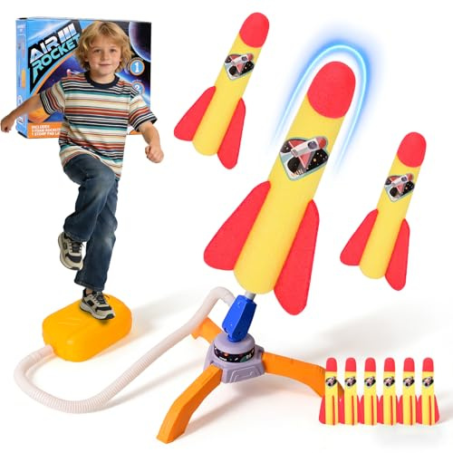 Biamaleu Fusée Enfant, Fusée Jouet, Air Powered Rocket, Air Rocket