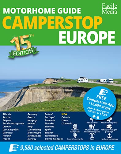 Motorhome guide Camperstop Europe 30 countries GPS