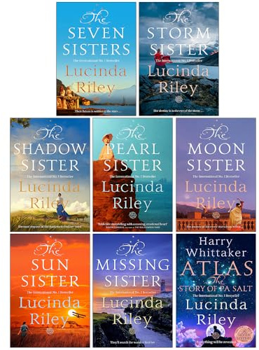 The Seven Sisters Series 8 Books Collection Set By Lucinda Riley (The Seven Sisters, The Storm Sister, The Shadow Sister, The Pearl Sister, The Moon Sister, The Sun Sister, Missing Sister & Atlas)