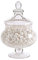 DEENZ NEW 30CM DECORATIVE GLASS JAR WEDDING TABLE CENTRE PIECE SWEETS CHOCOLATE JAR