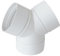La Ventilazione CRY125B Raccord en Y en ABS pour aération canalisée, Blanc, ø 125 mm