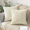 MIULEE 2er Set Kissenbezüge Kord Kissenhülle Dekorative Kissenbezug Sofakissen Couchkissen Dekokissen Zierkissenbezug Deko Kissenhülle mit Verstecktem Reißverschluss 65x65 cm Beige