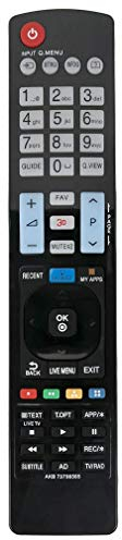 VINABTY AKB73756565 Sostituzione telecomando per LG TV LCD LED Smart 3D 42lb652v-za 39LB652V-ZA 42LB630V-ZA 42lb631v-zl 55lb630v-za 55lb631v-zl 32lb650v-za 32lb652v-za 32lb653v-zk 32lb650v-ze