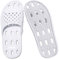 Josaywin Chaussons de Douche Femme Claquette Salle de Bain Légères Confortables Chaussures de Piscine et Plage Pantoufles de Douche AntidéRapantes avec Trou Pour Douche Blanc 37
