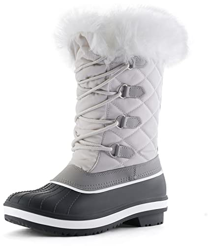 mysoft Women's Snow Boots Waterproof Warm Insulated Winter Boots Outdoor