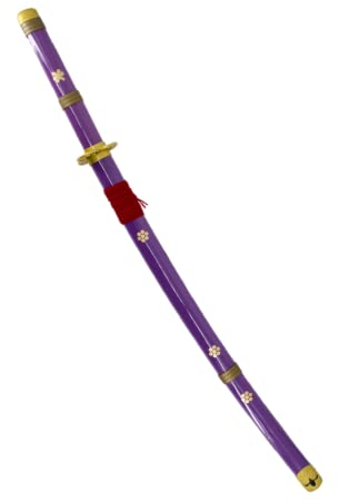 Fyrescosplay Katana Enma di Zoro in Lilla 103 cm - Replica non affilata lama come l'immagine, viola