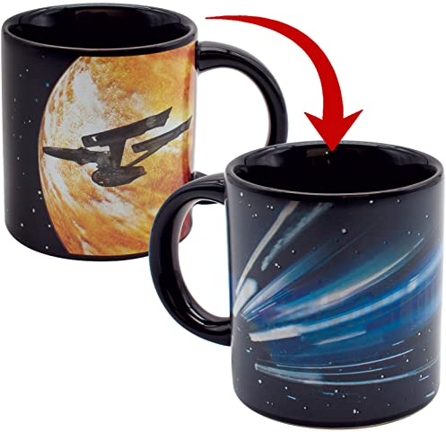 UPG Star Trek Warp Kaffeetasse | Nerd Tasse mit Thermoeffekt | Große 350 ml Becher | Geschenk für Trekkies | Hochwertig