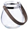 Teelichthalter aus Glas Belly 10,5cm. Teelichtglas Windlicht Kerzenhalter Kerzenglas Tischdeko für Zuhause (Natur/Klar)