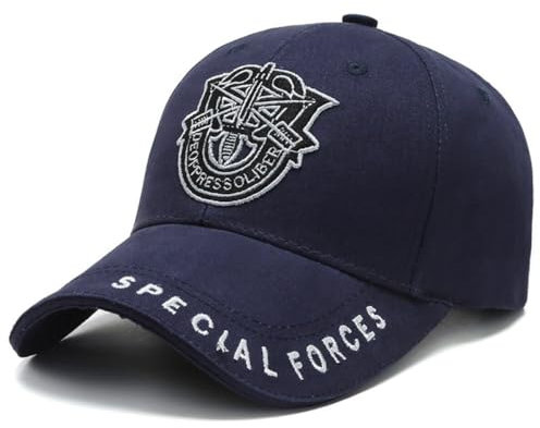 thematys Special Forces Baseballcap – Stylische Snapback für Outdoor, 100% Baumwolle, Militär-Look, Atmungsaktiv, Langlebig, Damen Herren (DE/NL/SE/PL, Alphanumerisch, Einheitsgröße, Style005)
