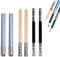 Bleistift-Verlängerungs-Set, inklusive Holzgriff, verstellbarer Doppelkopf-Verlängerungshalter. Stiftehalter mit Metallgriff, für Zuhause, Schule, Büro, Augenbrauenstift, Make-up, Skizzen, Kunst,