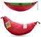 Fallschirmhängematte Pro - Bordeaux Rot | Hängematte Outdoor mit 325 x 170 cm mit integriertem Moskitonetz, Karabinern und Ridgeline für schnellen Aufbau | Original Ticket to the Moon seit 1996