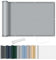 AXT SHADE Brise Vue Balcon 100x200cm Imperméable Cache Vue Balcon Protection UV Opaque Résistant aux Contre Vent avec Trous et Serre Câbles pour Exterieur Terrasse-Gris Clair