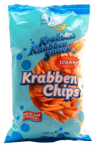 Werner Lauenroth Krabbenchips scharf, 10er Pack (10 x 100g)