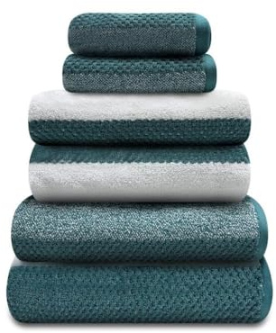 GC GAVENO CAVAILIA Large Bath Sheet Towels 2 Pack - 100% Egyptian Cotton Bathroom Towel Set - Highly Water Absorbent & Quick Dry Extra Large Bath Towel - Easycare & Durable - Teal
