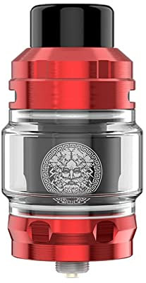 Atomizador Z SubOhm Tank 5 ml Resistencias Z Mesh Z1 0,4/0,2ohm Top Fill 810 Drip Tip Para Box S100 T200 Mod Box L200 Vaporizador Original (Rojo) - No Nicotine