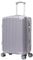 yonsly® Hartschalen Koffer Suitcase, Trolley Reisekoffer, Rollkoffer Handgepäck mit 4 Rollen, Passwortsperre, Teleskopgriff, XL(28″), Silber