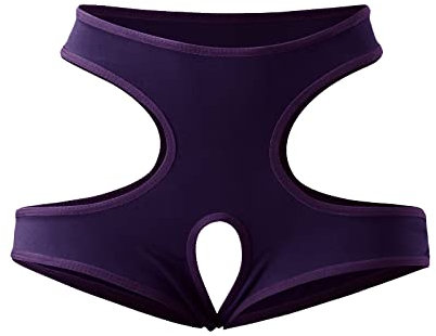 2025 - Super Underwear Plus Size Sexy File Open Fashion Colour Womens Briefs Lingerie Manga, Lilac, M, lilac, M