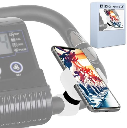 Handyhalterung Heimtrainer Fahrrad fahrradtrainer Indoor Cycling Bike fitnessbike universal geeignet für Smartphones bis zu 7,6 Weiß